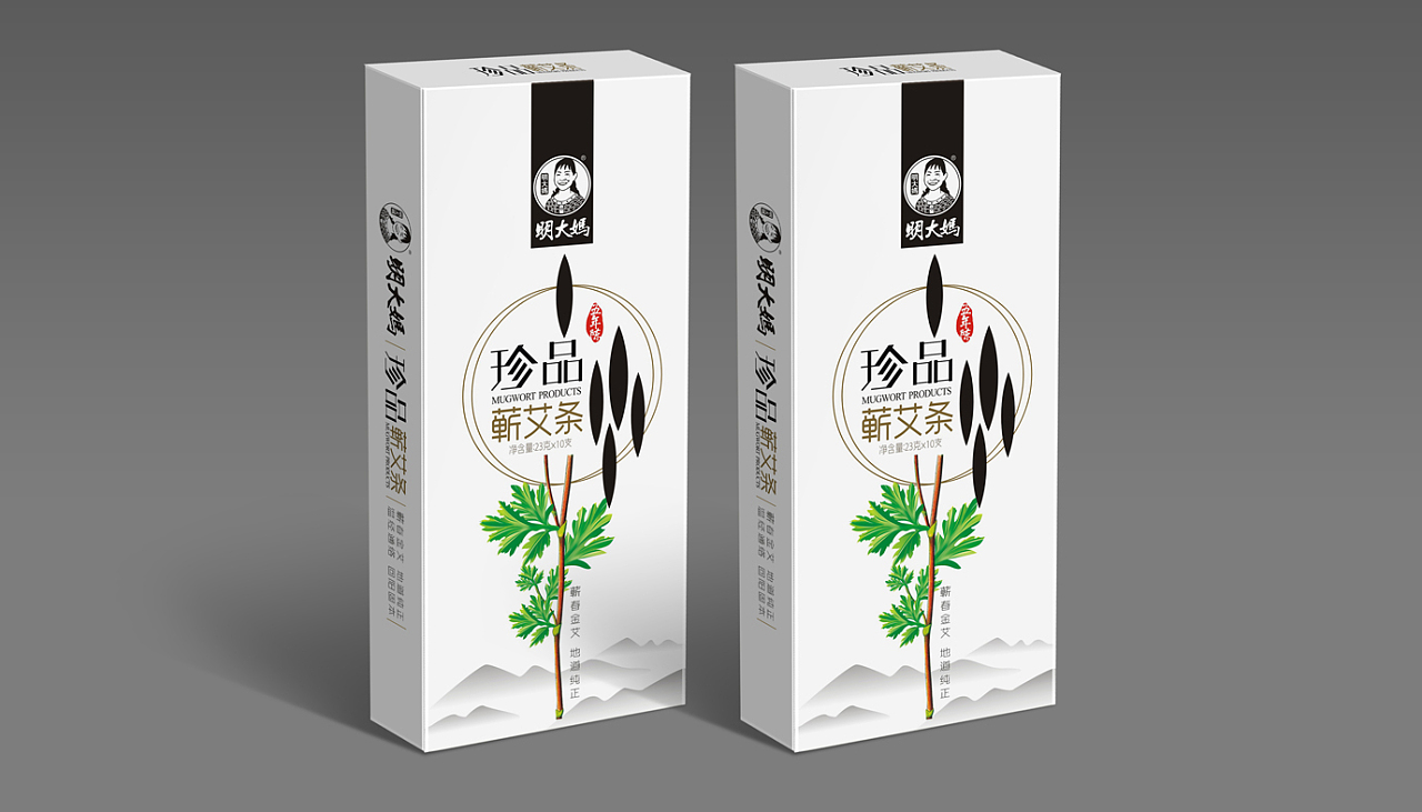 明大妈艾制品系列品牌核心设计解析